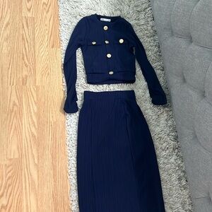 Zara two piece set (top and maxi skirt) size small